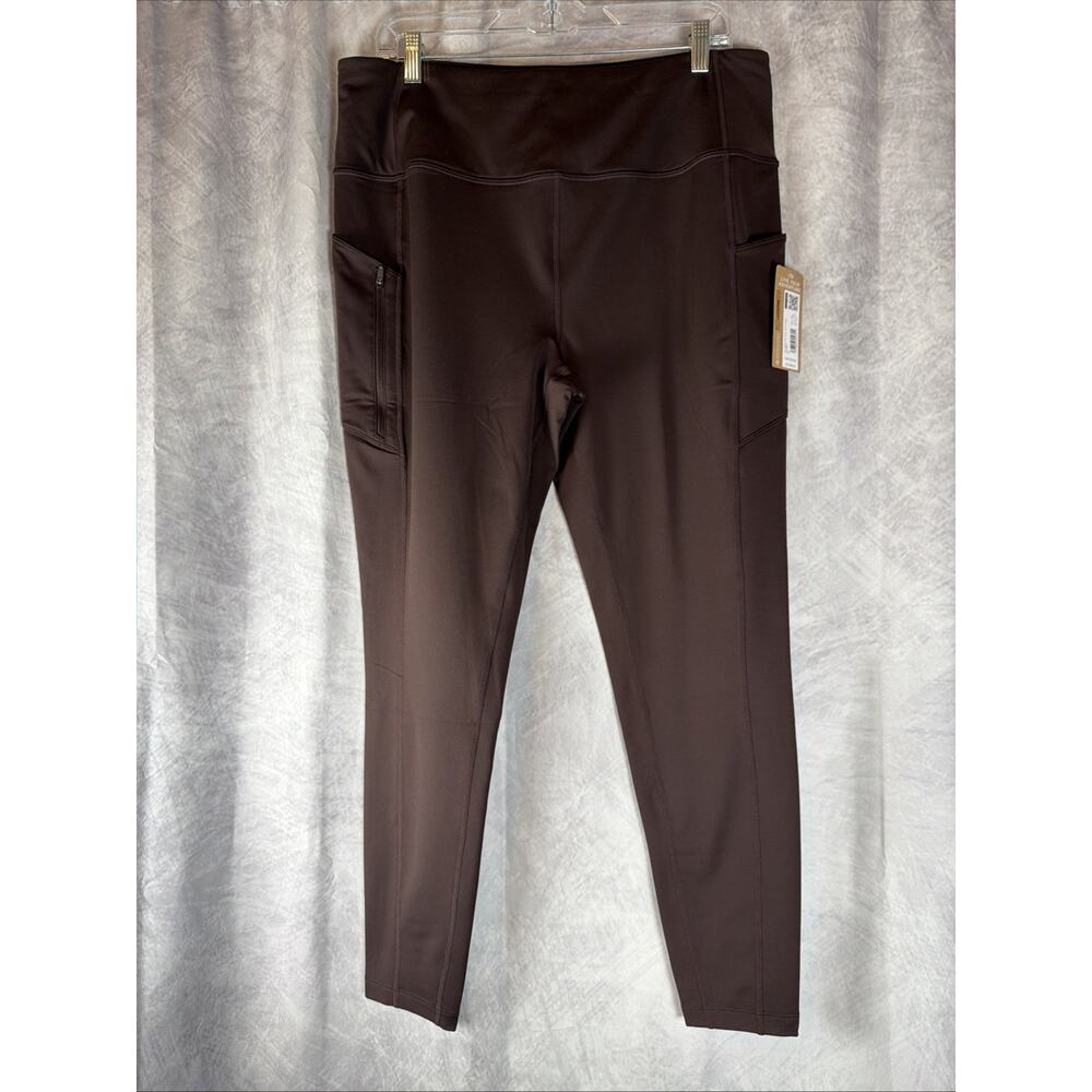 Eddie Bauer Womens Brown WR Crossover Trail Advent Leggings Size XL NWT MSRP $99 - Picture 2 of 8